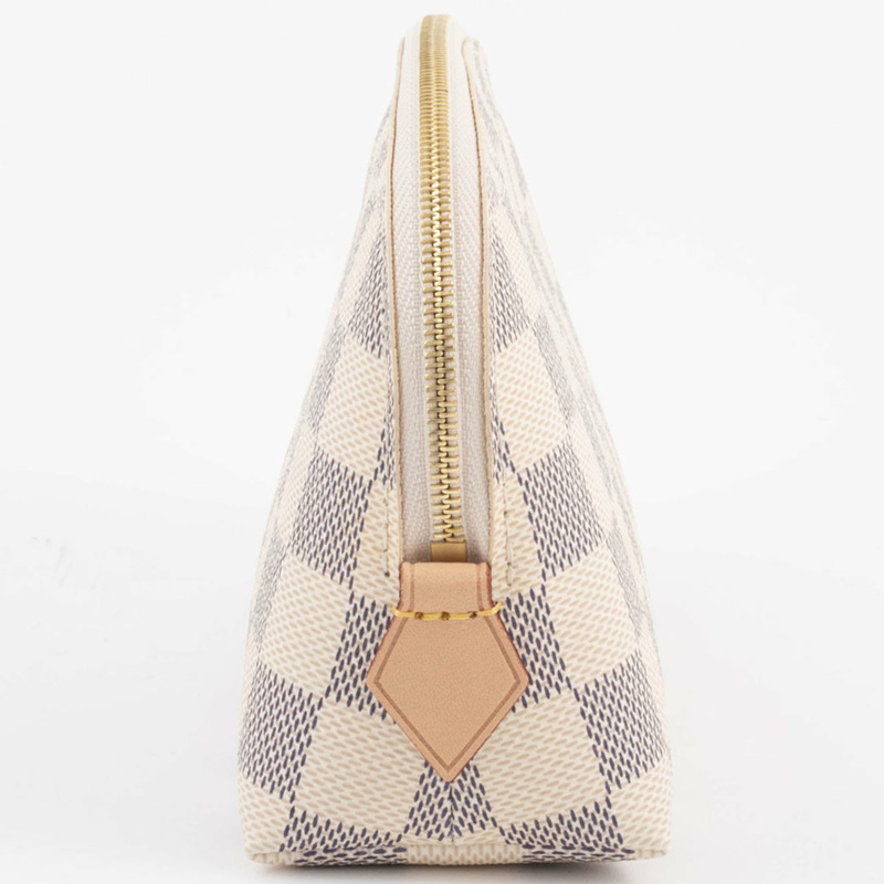 Louis Vuitton 手袋 Pochette Tick N60024 Damier Azur 帆布-4