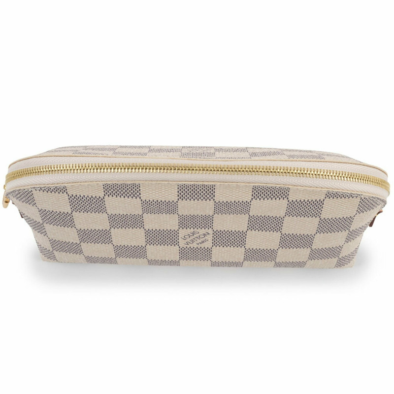 Louis Vuitton 手袋 Pochette Tick N60024 Damier Azur 帆布-5