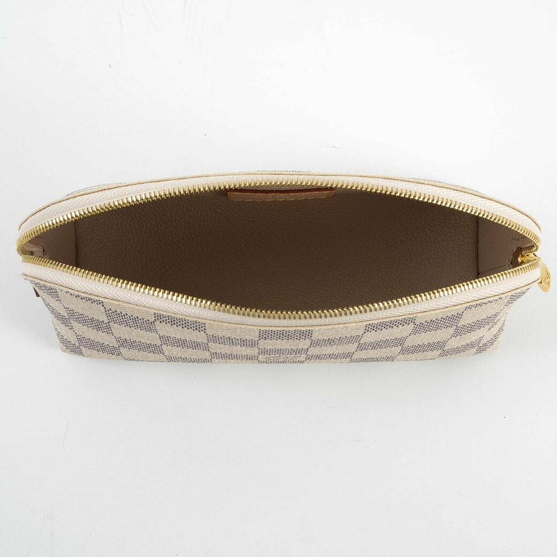 Louis Vuitton 手袋 Pochette Tick N60024 Damier Azur 帆布-14