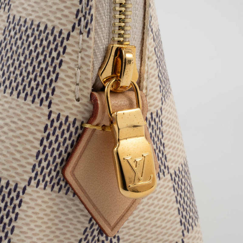 Louis Vuitton 手袋 Pochette Tick N60024 Damier Azur 帆布-16