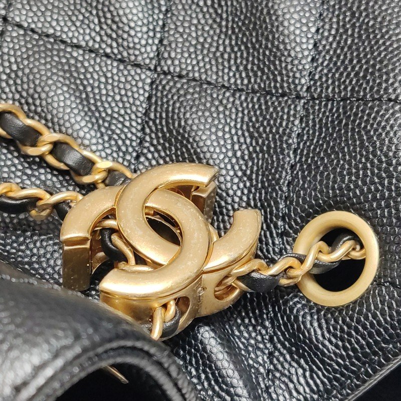 Chanel 25 Bag小號牛皮純色菱格絎縫單肩包-9