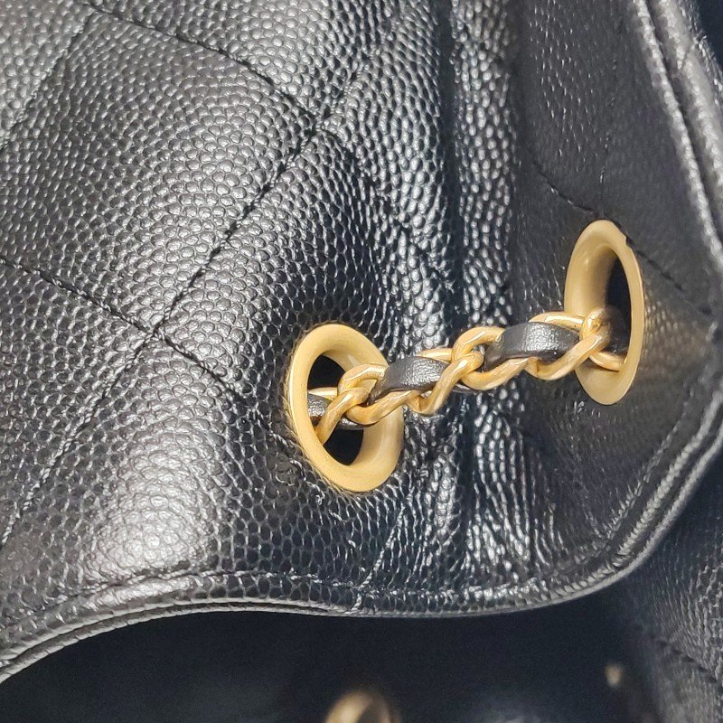 Chanel 25 Bag小號牛皮純色菱格絎縫單肩包-10