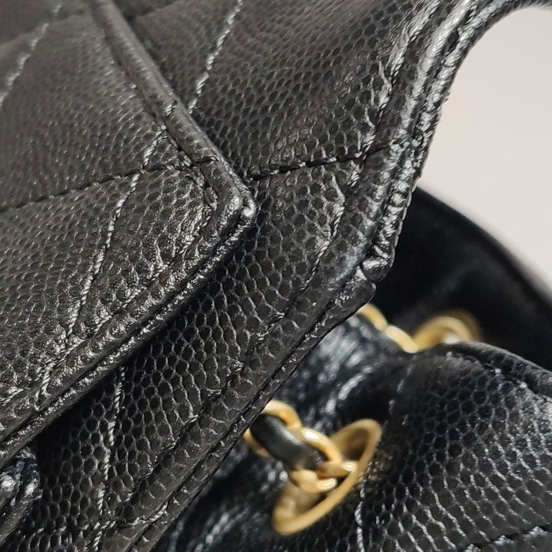 Chanel 25 Bag小號牛皮純色菱格絎縫單肩包-13