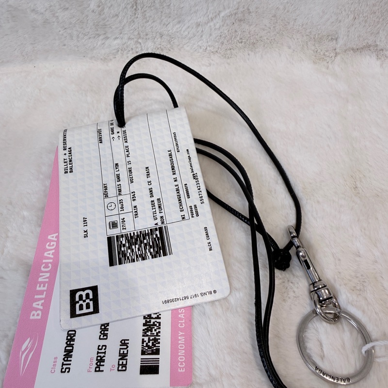 Balenciaga✨巴黎世家 2025春夏機票鑰匙扣鈔票扣掛飾掛件-0