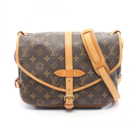 路易威登 Saumur 30 肩斜背包 M42256 Monogram 帆布 二手 LV