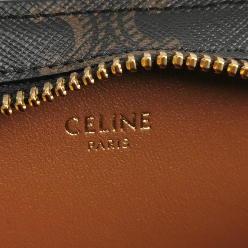 Celine Croque中型牛皮凱旋門印花單肩包-7