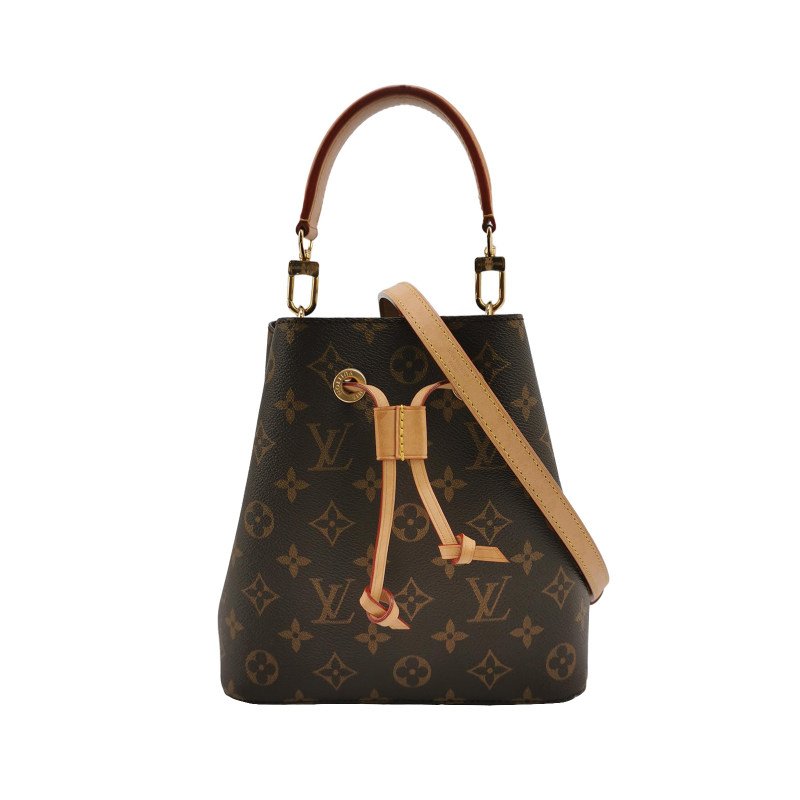 Louis Vuitton (LV)NEONOEBB植鞣革抽繩斜挎包款肩包晶片款-0