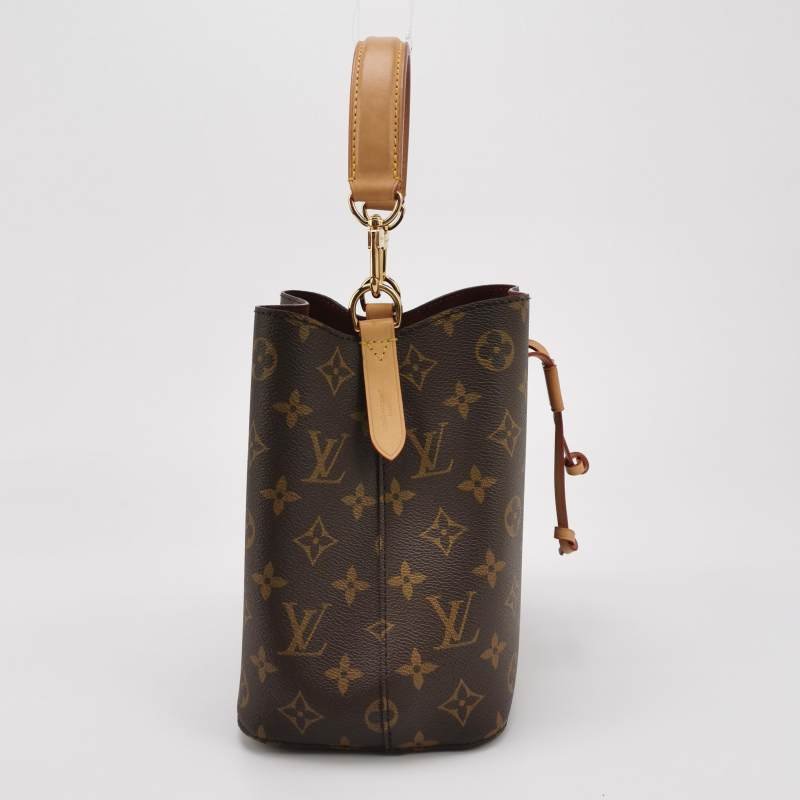 Louis Vuitton (LV)NEONOEBB植鞣革抽繩斜挎包款肩包晶片款-3