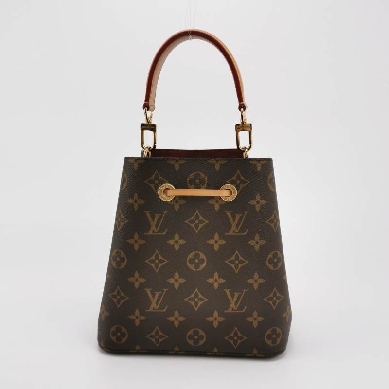 Louis Vuitton (LV)NEONOEBB植鞣革抽繩斜挎包款肩包晶片款-4