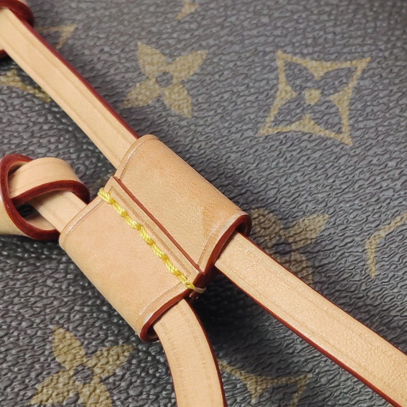 Louis Vuitton (LV)NEONOEBB植鞣革抽繩斜挎包款肩包晶片款-18