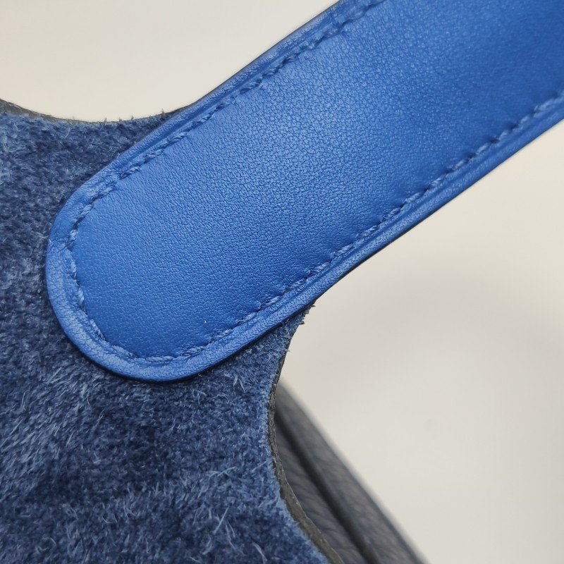 Hermes Picotin菜籃包18手提包Clemence(TC)牛皮銀扣71法國藍2Z午夜藍Z刻-12