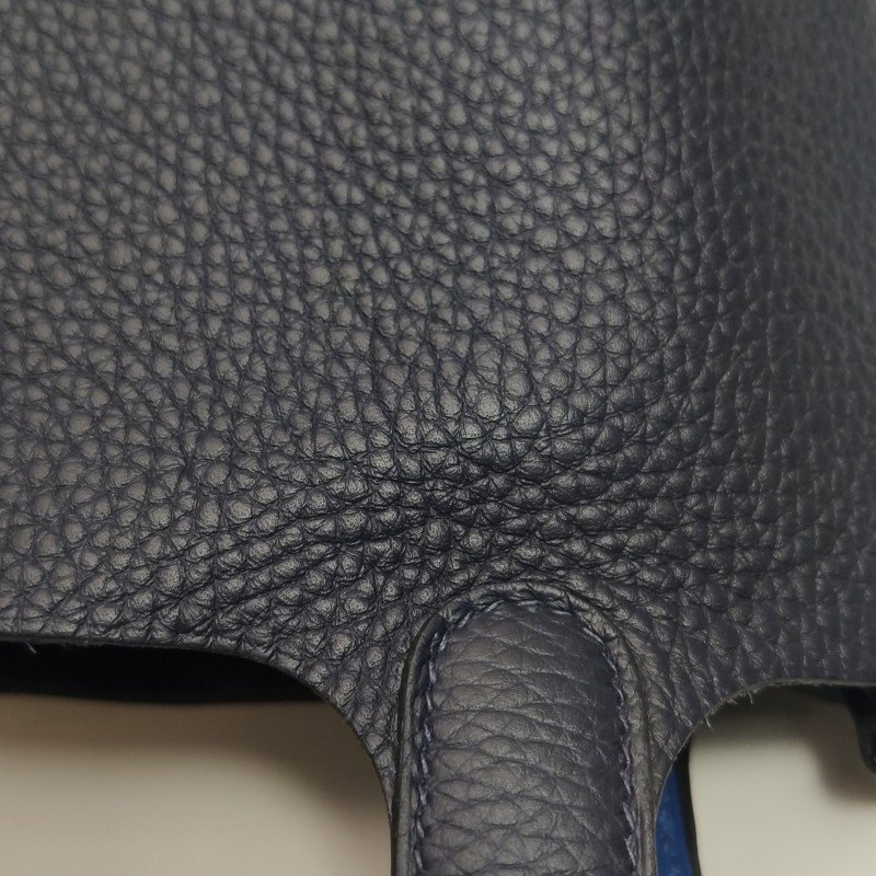 Hermes Picotin菜籃包18手提包Clemence(TC)牛皮銀扣71法國藍2Z午夜藍Z刻-15