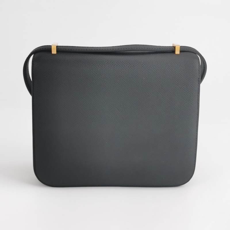Hermes Constance康康19字母H扣單肩包Epsom牛皮金扣89黑色D刻-4