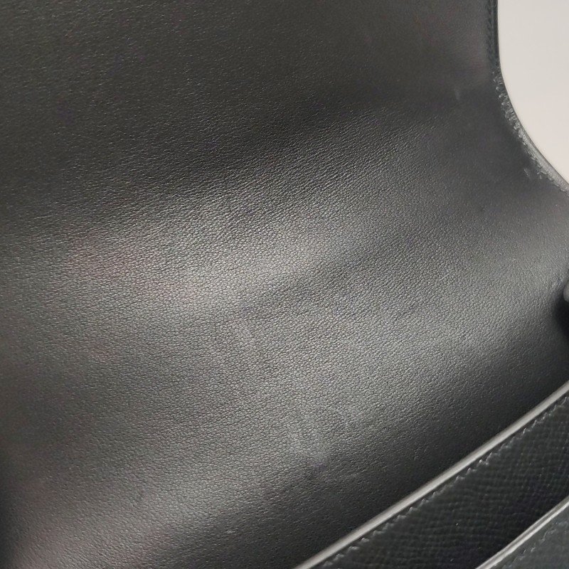 Hermes Constance康康19字母H扣單肩包Epsom牛皮金扣89黑色D刻-8