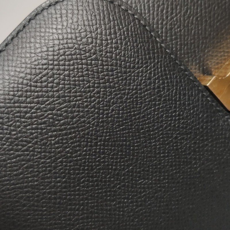 Hermes Constance康康19字母H扣單肩包Epsom牛皮金扣89黑色D刻-16