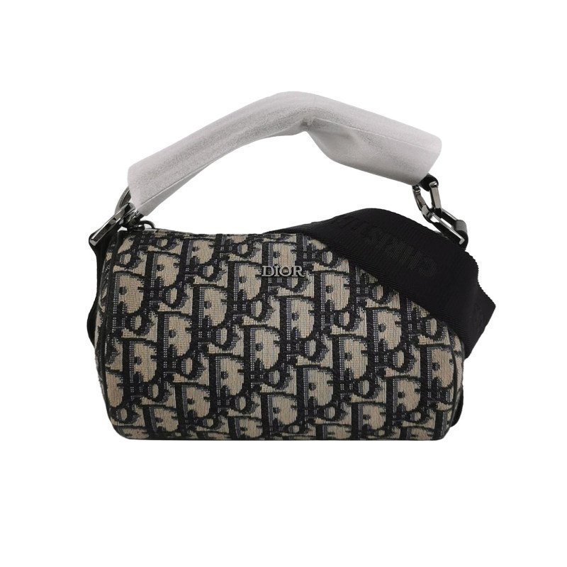 Dior Roller系列迷你牛皮帆布Oblique老花斜挎包單肩包-0