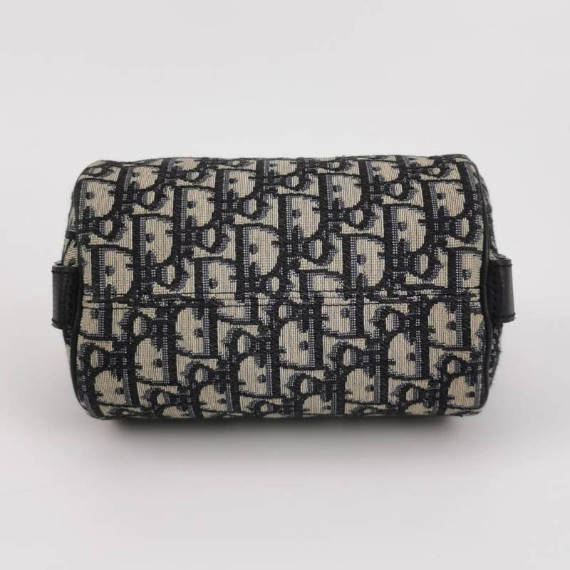 Dior Roller系列迷你牛皮帆布Oblique老花斜挎包單肩包-5