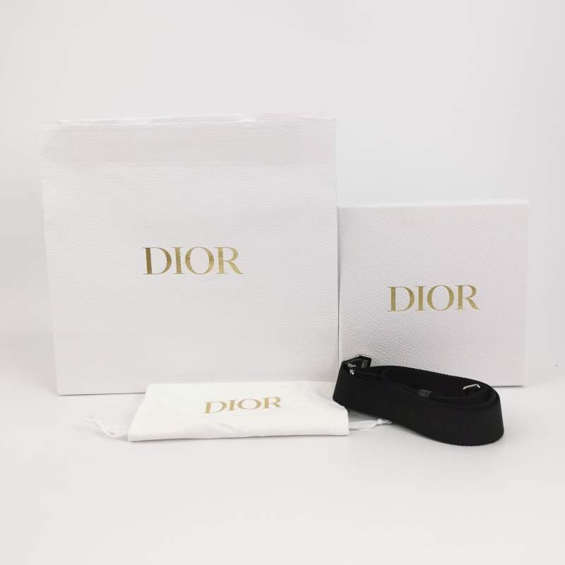 Dior Roller系列迷你牛皮帆布Oblique老花斜挎包單肩包-8