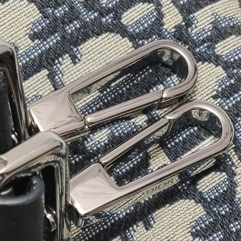 Dior Roller系列迷你牛皮帆布Oblique老花斜挎包單肩包-12