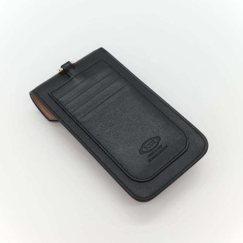 Tod’s Timeless T 黑色牛皮 手機包 耳機包 卡包 三合一 手提包 斜挎包 多功能-3