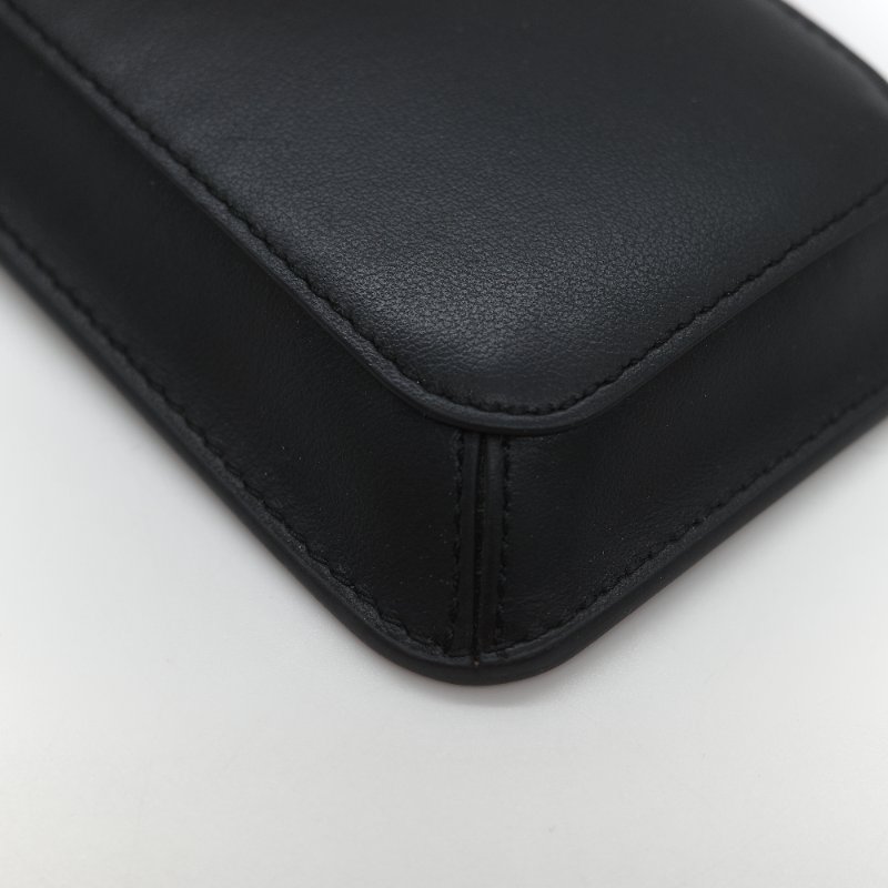 Tod’s Timeless T 黑色牛皮 手機包 耳機包 卡包 三合一 手提包 斜挎包 多功能-6