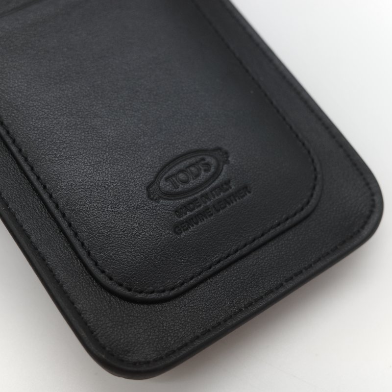 Tod’s Timeless T 黑色牛皮 手機包 耳機包 卡包 三合一 手提包 斜挎包 多功能-9