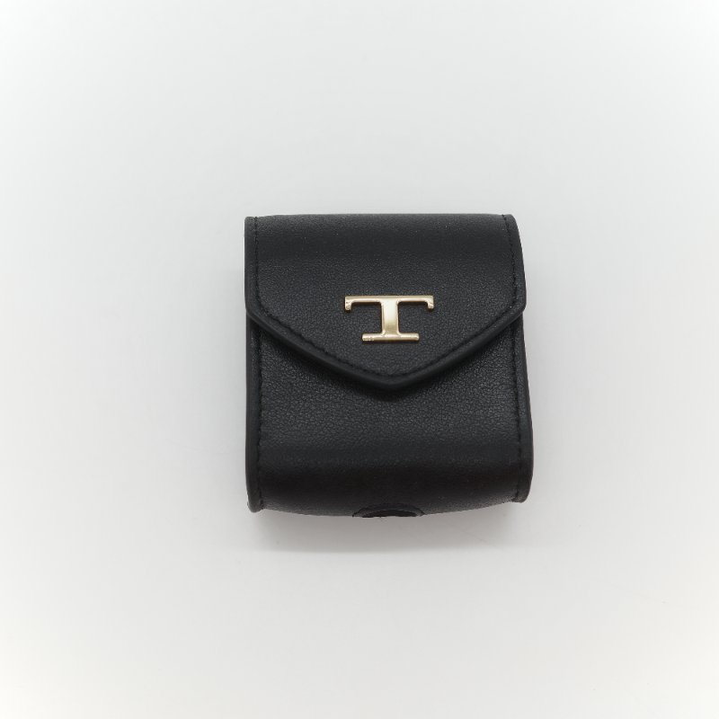 Tod’s Timeless T 黑色牛皮 手機包 耳機包 卡包 三合一 手提包 斜挎包 多功能-31