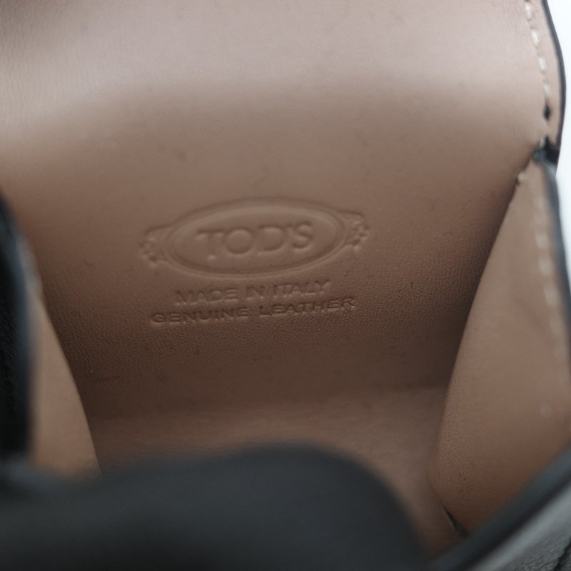 Tod’s Timeless T 黑色牛皮 手機包 耳機包 卡包 三合一 手提包 斜挎包 多功能-36