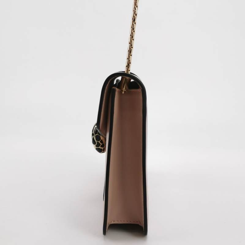 BVLGARI SerpentiForever蛇頭包小號牛皮純色蛇頭斜背包單肩包-2