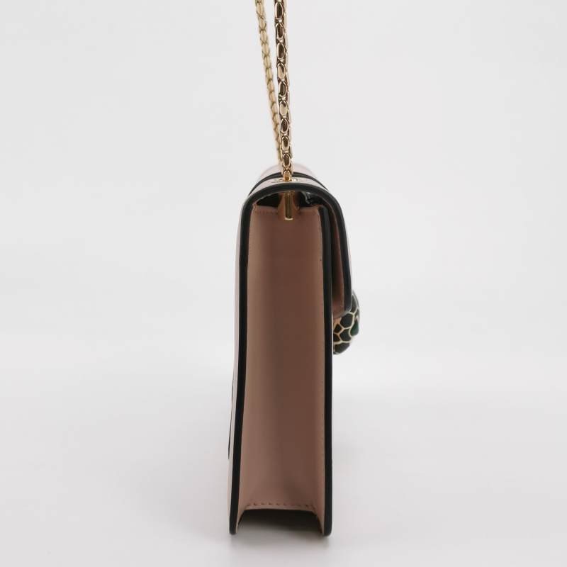 BVLGARI SerpentiForever蛇頭包小號牛皮純色蛇頭斜背包單肩包-3