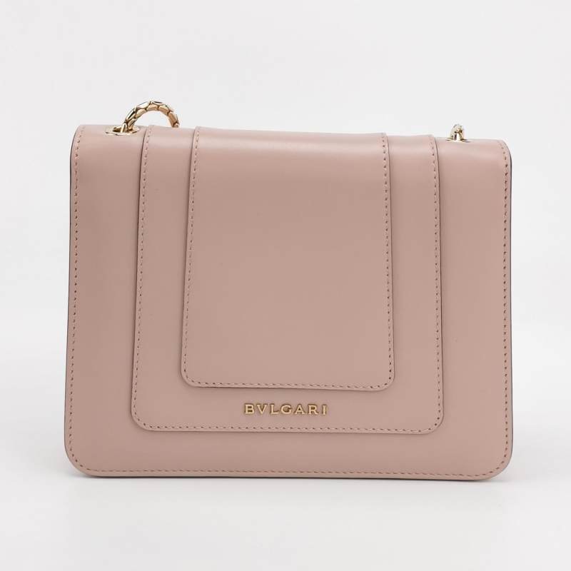 BVLGARI SerpentiForever蛇頭包小號牛皮純色蛇頭斜背包單肩包-4