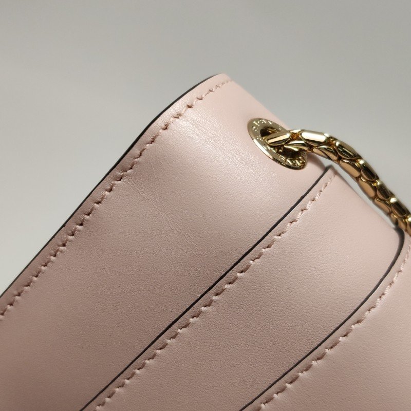 BVLGARI SerpentiForever蛇頭包小號牛皮純色蛇頭斜背包單肩包-13