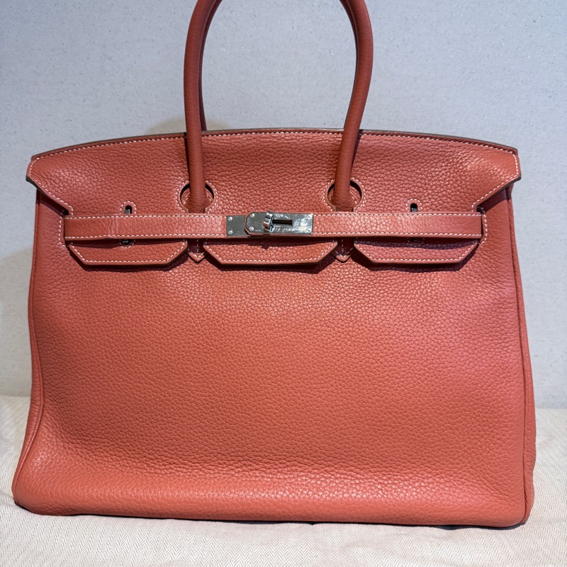 Hermes✨Birkin35 birkin 35 拼色鉑金包 55 rouge-4