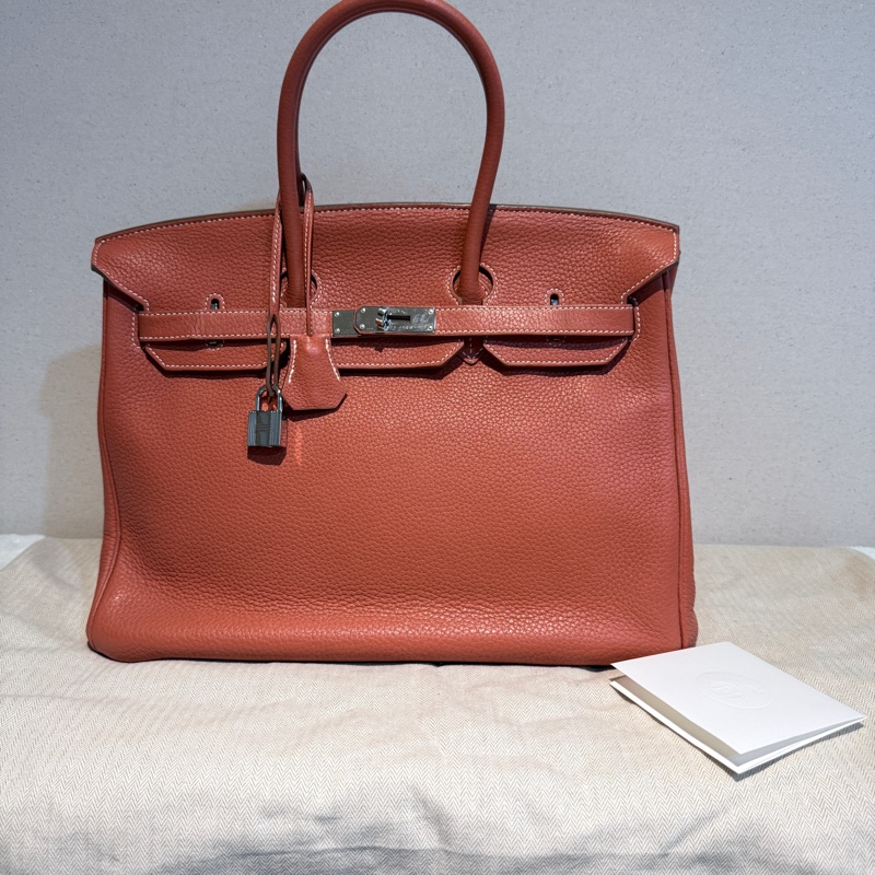 Hermes✨Birkin35 birkin 35 拼色鉑金包 55 rouge-5