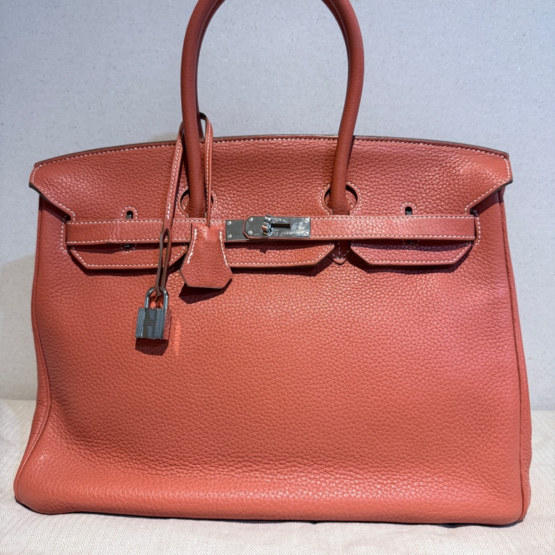 Hermes✨Birkin35 birkin 35 拼色鉑金包 55 rouge-6