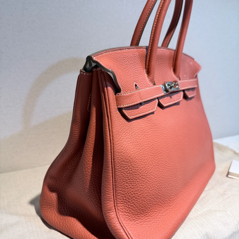 Hermes✨Birkin35 birkin 35 拼色鉑金包 55 rouge-12