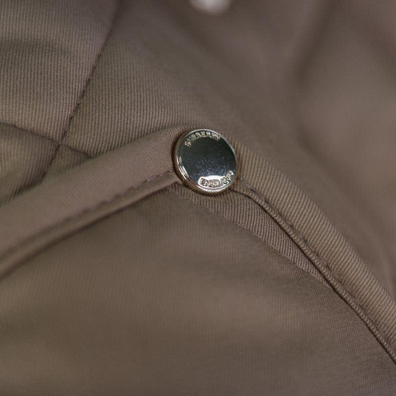 Burberry 巴寶莉 Lanford 棕色 尼龍 牛皮領口 夾克外套-6