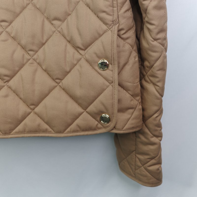 Burberry 巴寶莉 Lanford 棕色 尼龍 牛皮領口 夾克外套-13