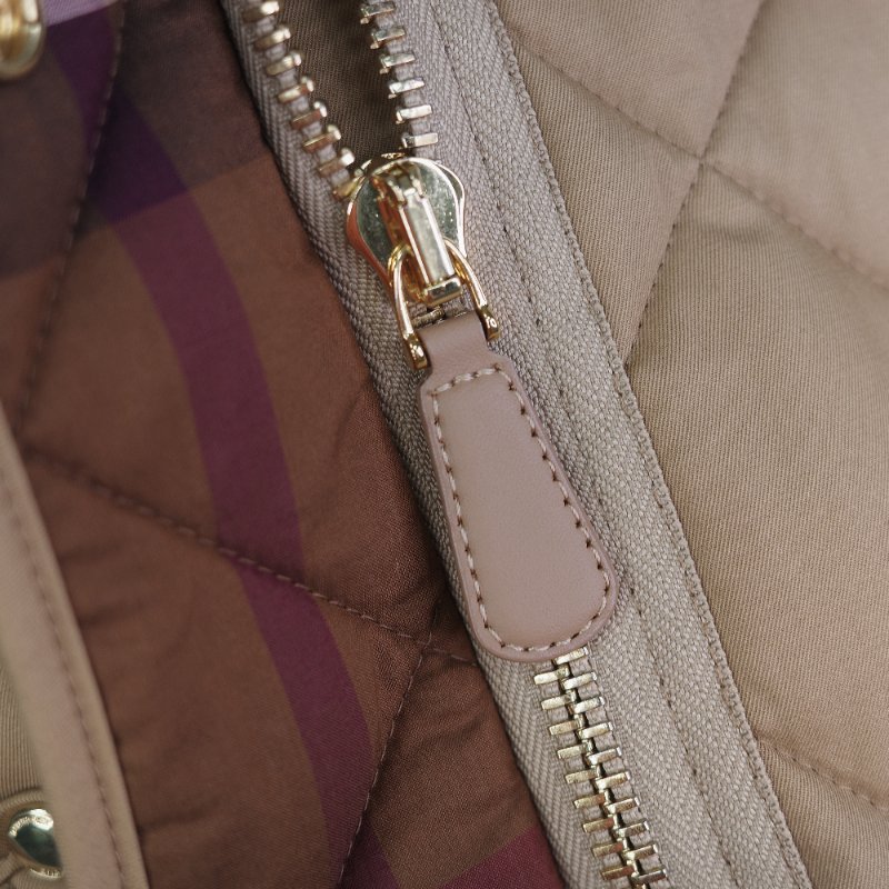 Burberry 巴寶莉 Lanford 棕色 尼龍 牛皮領口 夾克外套-17