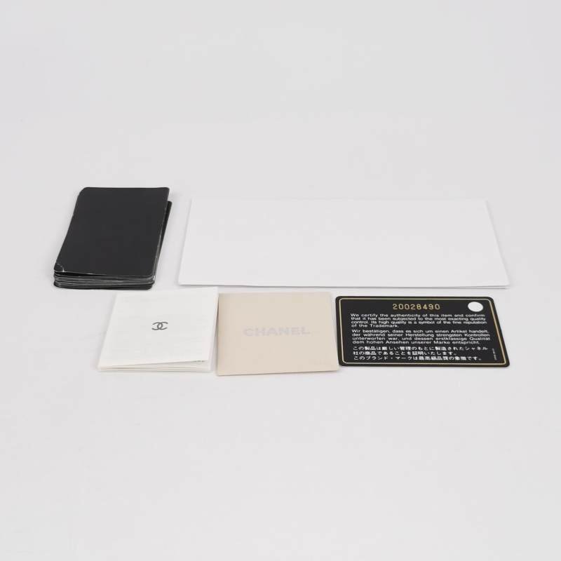 Chanel牛皮純色雙Clogo皮夾-7