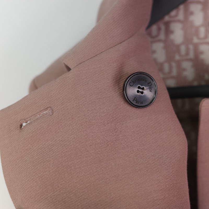 Dior 迪奧 Oblique 藕粉色 雙面絲綢夾克-7