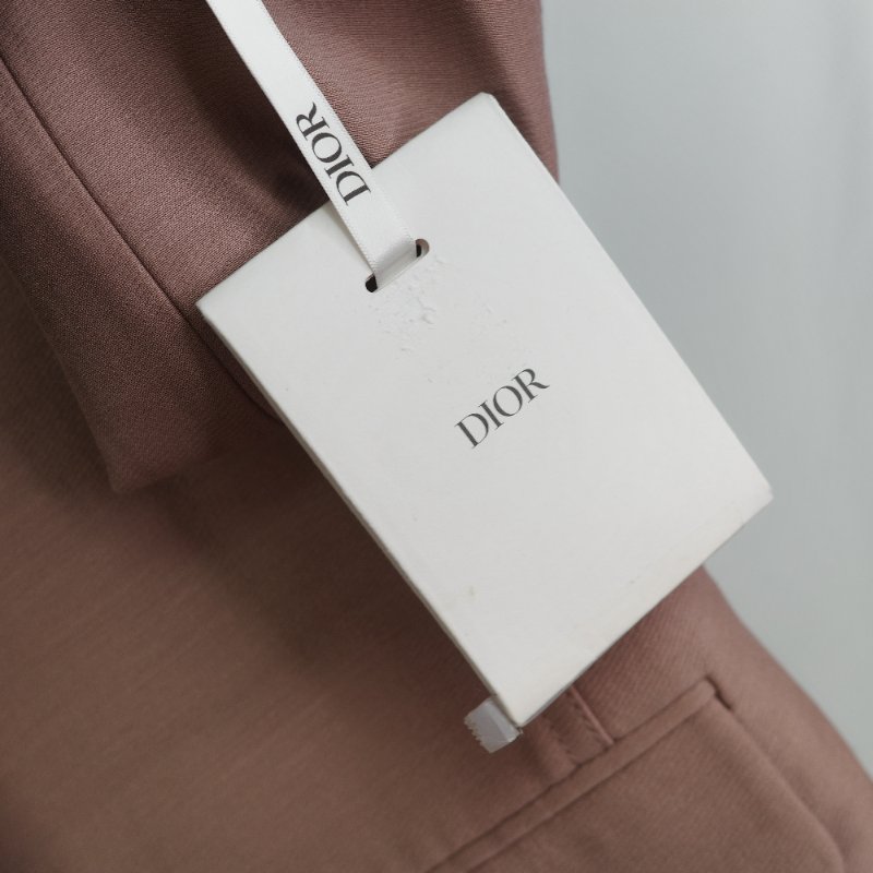 Dior 迪奧 Oblique 藕粉色 雙面絲綢夾克-12