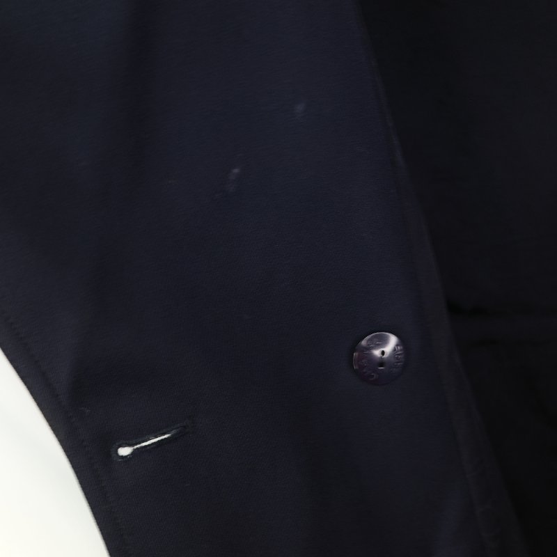 Chanel 香奈兒 2025/26 Coco Neige 海軍藍 棉質 混紡 繫帶式 風衣外套-16