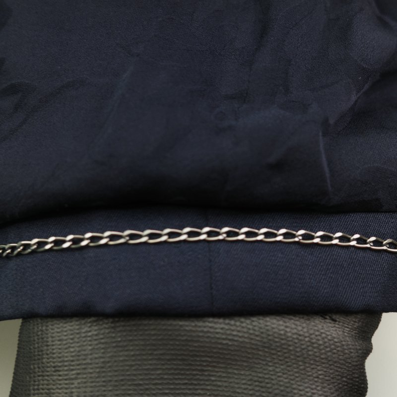 Chanel 香奈兒 2025/26 Coco Neige 海軍藍 棉質 混紡 繫帶式 風衣外套-22