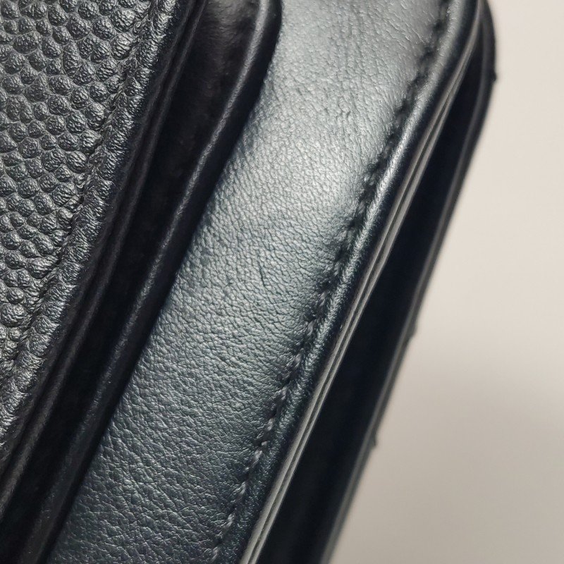 Chanel Flap Bag牛皮純色菱格絎縫斜背包單肩包包-11