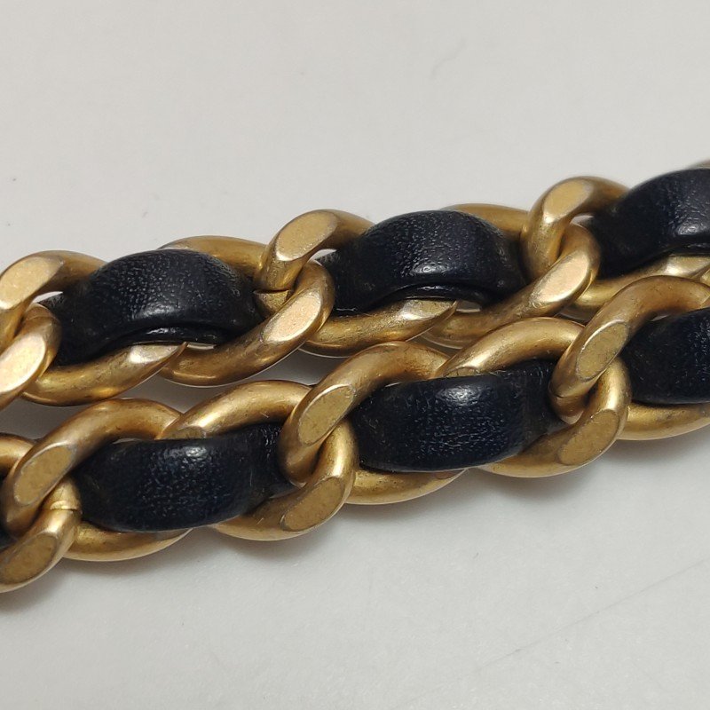 Chanel Flap Bag牛皮純色菱格絎縫斜背包單肩包包-16