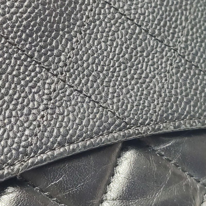 Chanel Flap Bag牛皮純色菱格絎縫斜背包單肩包包-18