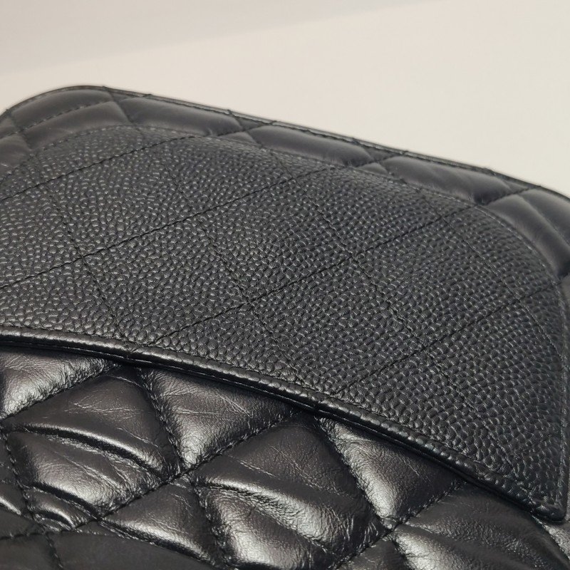 Chanel Flap Bag牛皮純色菱格絎縫斜背包單肩包包-26