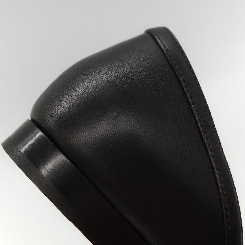 Chanel 香奈兒 黑色牛皮 蝴蝶結 娃娃鞋 平底鞋 EU38-14