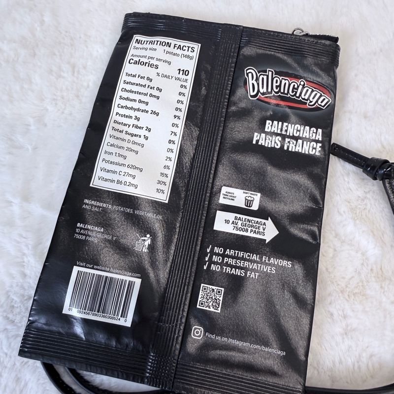 Balenciaga✨巴黎世家 2025春夏CHIPS洋芋片45g薯片手機包鑰匙包鑰匙扣掛件吊飾-4